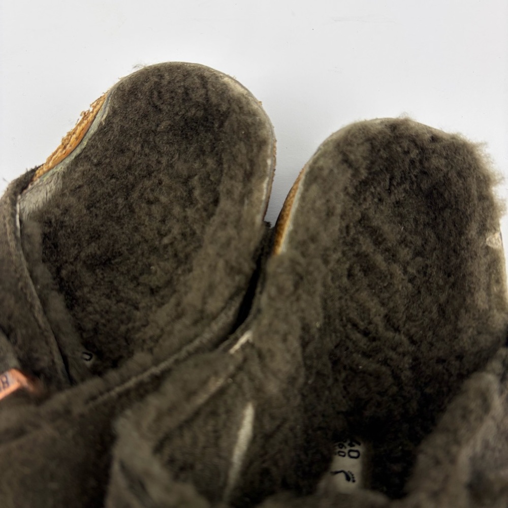 Birkenstock Shearling Fur Lined Chocolate Arizona Slide 40 - Picture 7 of 12